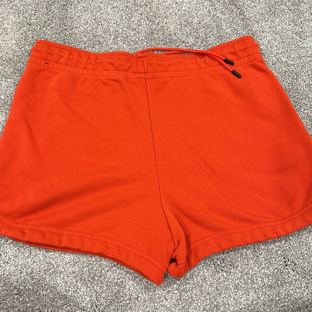 Nike Womens Orange Essential Activewear Athletic Shorts Size S - Picture 2 of 3